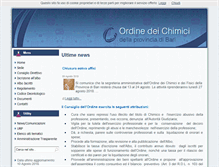 Tablet Screenshot of ordinechimicibari.it